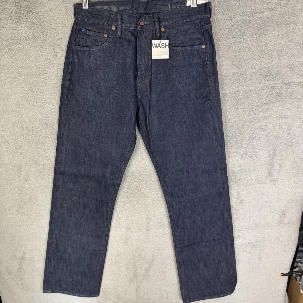 S GAP Jeans Mens 30X32 Regular Blue‎ Denim Loose Fit Straight Leg NWT